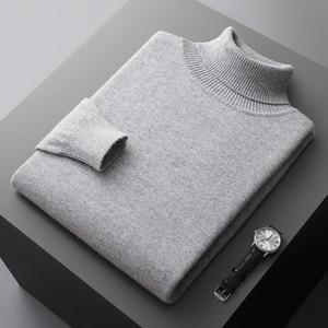 SW037 Otoño Invierno colección nuevo Color sólido <span class=keywords><strong>cuello</strong></span> <span class=keywords><strong>alto</strong></span> montaña 100% suéter de lana hombres jóvenes estilo Casual de talla grande <span class=keywords><strong>cuello</strong></span> <span class=keywords><strong>alto</strong></span> - Product Image 2