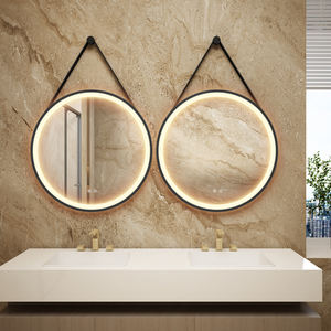 Miroir de salle de bain intelligent à LED 3000K-6000K avec interrupteur tactile, design moderne, miroir mural, décoration de chambre à coucher, miroir de maquillage en aluminium - Product Image 3
