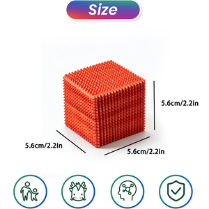 Cube anti-stress torsadé imprimé en 3D, jouet rotatif et glissant, jouet sensoriel de bureau et décoration esthétique pour bureau - Product Image 6