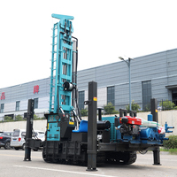 Foreuse de puits d'eau avec compresseur d'air, moteur diesel pneumatique DTH, machine de forage de puits d'eau certifiée CE