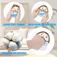 Lot de 6 poupées en peluche Jésus de 5 pouces Célébrations religieuses Party Favors Cotton Cloth Stuffed Toys 'Jesus Loves Me' Message Toys