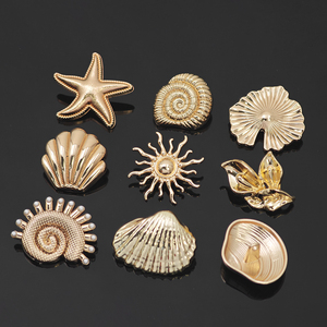 Tùy Chỉnh Không Thường Xuyên Nút Quần Áo Vỏ Sò Biển Con Sao Biển Hình Dạng Đặc Biệt Tùy Chỉnh Kẽm Hợp Kim Kim Loại Nút Chân Cho Quần Áo - Product Image 4