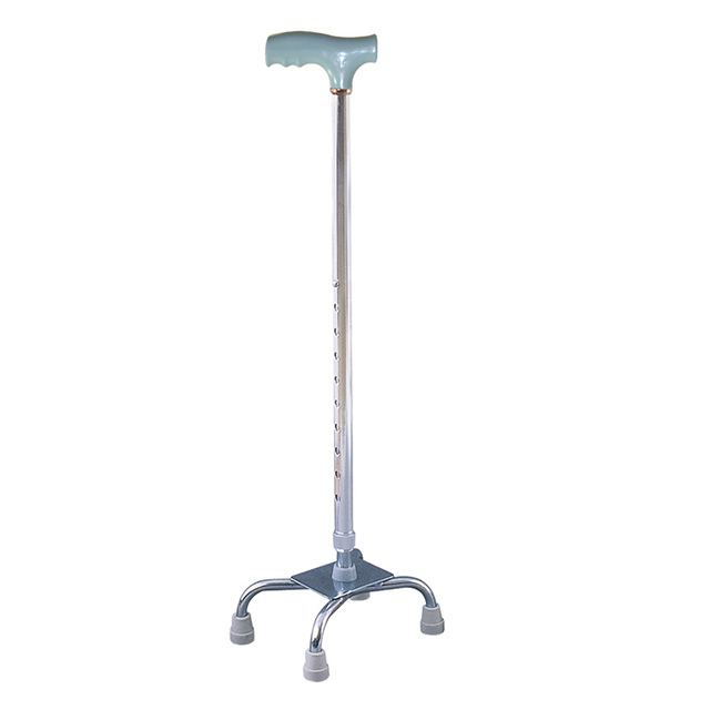 Hot Sale Four-Legged Adjustable Walking Cane Economically Priced for the Convenience of Elderly and Disabled Individuals