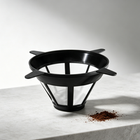 Filtro de Café Reutilizável e Fácil de Limpar, Cone de Filtro para Café