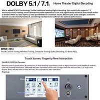 Sistema Integrado para Cine KTV, Preamplificador con Efecto de Reverberación, DAMEIS DSP9900, Decodificador de Audio Digital Profesional Dolby Atmos para Cine