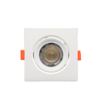 Spot de plafond LED 3CCT AC100-240V 7W avec interrupteur rotatif, réglable à 90 degrés, IP20, 90*40mm, en PP+PS, moderne pour salon