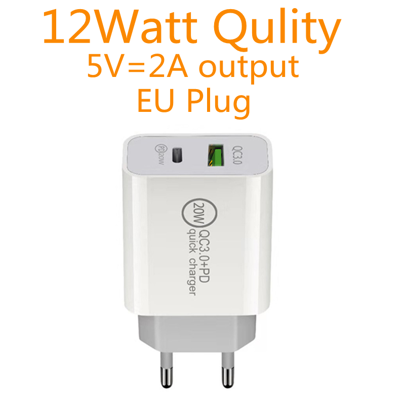 Enchufe europeo blanco de calidad de 12 vatios