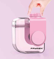 Bouteille d'eau de sport plate 320 ml avec infuseur à fruits, en plastique transparent, filtre intégré, pour boire directement, réutilisable, écologique, pour usage extérieur