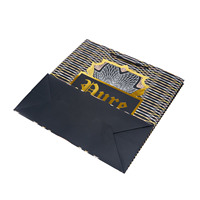 Sacs en papier d'emballage pour vêtements de shopping européens biodégradables recyclables, sacs cadeaux de luxe avec votre propre logo pour les petites entreprises