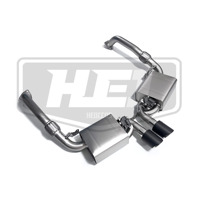 Système d'échappement électronique sport avec valve pour Porsche Cayman 987.2 3.4L en acier inoxydable 304 avec embouts en fibre de carbone