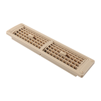 Grille d'aération ABS Ventilateurs de climatisation de voiture Beige Dual Slot Square Swivel Air Vent 269*71mm ForConstruction Modified Vehicles