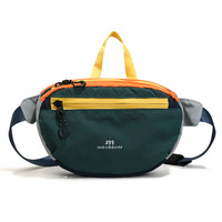 Sac de poitrine portable streetwear pour homme, petit sac de sport multicolore tendance, mini sac à bandoulière décontracté, sac banane