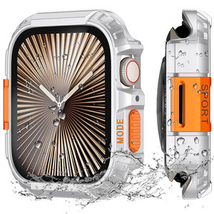 Funda Protectora Completa para <span class=keywords><strong>Apple</strong></span> Watch Ultra 49mm, Carcasa Metálica de PC a Prueba de Agua para IWatch S11 46mm, Funda Protectora Modificada Tipo Armadura - Product Image 4