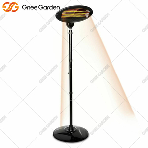 IP34 Waterproof Stainless Steel <b>Gas</b> <b>Heater</b> 650W 1350W 2000W Outdoor All-Season 3 Quartz Elements Rapid Heating Adjustable Height - Product Image 2