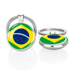 Porte-clés drapeau Haïti drapeau américain USA pendentif <span class=keywords><strong>voiture</strong></span>-porte-clés en alliage de métal léger personnalisable accessoires de voyage cadeau - Product Image 5