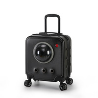 Mode Style Transparent En Plastique Chat Sac À Dos Haute Visibilité Grande Capacité Portable Pet Trolley Case pour Animaux Chien Sorties