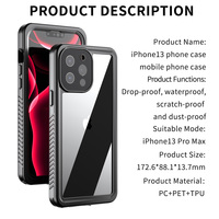 Coque de téléphone portable étanche Ip68, pour iPhone 13, nouveau design 150%