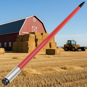 งาคีบฟาง Hay Spear ขนาด 49 นิ้ว เคลือบสีแดง สำหรับรถตัก  รับน้ำหนักได้ 4500 ปอนด์ - Product Image 2