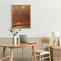 Cadre photo en aluminium écologique, miroir intelligent carré, bande extérieure pour peinture à l'huile, fil personnalisé, marque tendance pour la décoration intérieure