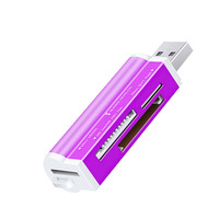 Lector de Tarjetas 4 en 1, Lector de Tarjetas de Memoria USB Flash para Memory Stick Pro, T-Flash/M2/MS SD