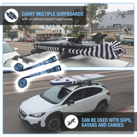 Sangles d'attache extra longues anti-rayures avec boucle en caoutchouc pour planche à pagaie, kayak, canoë, SUP – Sécurisez vos sports nautiques en extérieur