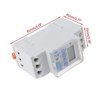 AC220V 16A minuterie numérique Programmable contrôle de relais de commutation montage sur Rail Din