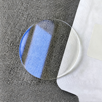 Vetro per Orologi di Lusso con Luce Blu, Vetro Zaffiro Antigraffio 26-40MM Piatto 1.2mm Spesso Rivestito Fatto a Mano