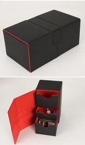 صندوق تخزين على سطح السفينة متعدد الاستخدامات + قلاب من الجلد الصناعي صندوق TCG مخصص لأوراق لعب التاروت يو-جي-أوه - Product Image 5