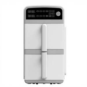 Nouveau four carré sans huile en acier inoxydable à double pile numérique électrique pour accessoires de cuisine Grill Fry Cook Touch - Product Image 2