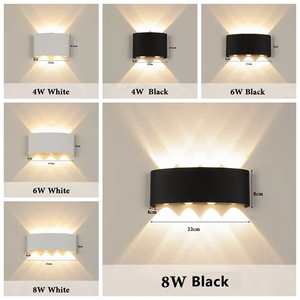 Luci <span class=keywords><strong>da</strong></span> parete a LED impermeabili per camera <span class=keywords><strong>da</strong></span> letto con cupola nera moderne lampade <span class=keywords><strong>da</strong></span> parete Ip65 all'aperto - Product Image 3
