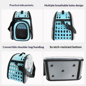 Trasportino a tracolla per animali domestici, traspirante, portatile, pieghevole, trasparente, <span class=keywords><strong>grande</strong></span> capacità, capacità 5 kg, zaino da viaggio per gatti e cani, all'ingrosso - Product Image 4