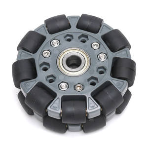 14058 Placa De Plástico De Nylon Duplo <span class=keywords><strong>Omni</strong></span> Roda <span class=keywords><strong>100mm</strong></span> com Rolo De Rolamento - Product Image 3