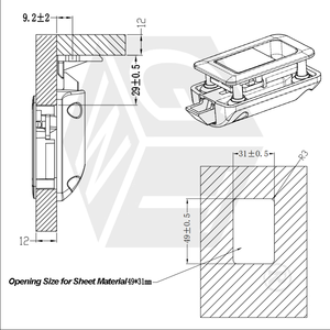 Keyless Chrome tuôn ra Locker kim loại Camper bắt khóa làm bằng hợp kim kẽm bền - Product Image 6