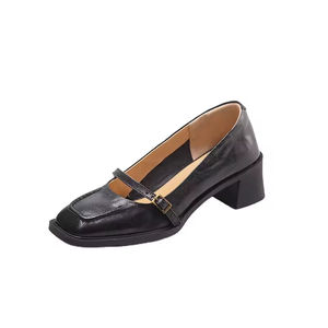 Женские 2026 на заказ, Новое поступление, оптовая продажа, черные модные удобные туфли-лодочки - Product Image 1