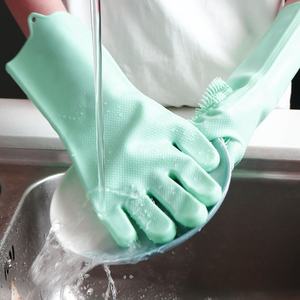 <span class=keywords><strong>Gants</strong></span> de nettoyage magiques <span class=keywords><strong>en</strong></span> caoutchouc pour la vaisselle, 1 paire, étanches, <span class=keywords><strong>en</strong></span> silicone - Product Image 2