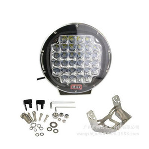 Faros delanteros LED de 185W y 9 pulgadas para camión 4x4 todoterreno, 37 Uds. * 5W, lámpara de trabajo de conducción SPOT con cubierta Biue negra y roja - Product Image 3
