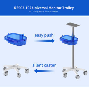 Cina conveniente ospedale monitoraggio del paziente trolley defibrillatore mobile infermieristica carrello serie di rotolamento del basamento della staffa - Product Image 3