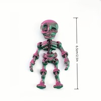 9 décorations de crânes modernes imprimées en 3D en PLA, expédiées aléatoirement, multicolores, cadeau d'Halloween et d'anniversaire, décoration pour la maison et la voiture