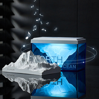 Lampe de chevet décorative pour la maison, best-seller, lumières nocturnes de montagnes enneigées, haut-parleur Bluetooth sans fil de bureau
