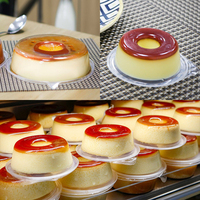 Transparante voedselveilige PP blisterverpakking, aanpassing mogelijk, geschikt voor cake, gelei, dessert, feestjes, bruiloften, magnetronbestendig.