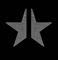 Beste Qualität Custom Rhine stone Star Design Ion auf Transfer auf Hoodies und Shirts