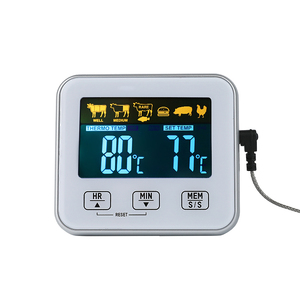 Thermomètre à <span class=keywords><strong>viande</strong></span> numérique à double sonde en acier inoxydable chaud nouveaux accessoires de cuisine avec fonction de minuterie de température - Product Image 1