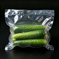 Sacs d'emballage sous vide transparents en nylon pour aliments, idéaux pour les produits frais, les collations et la viande marinée