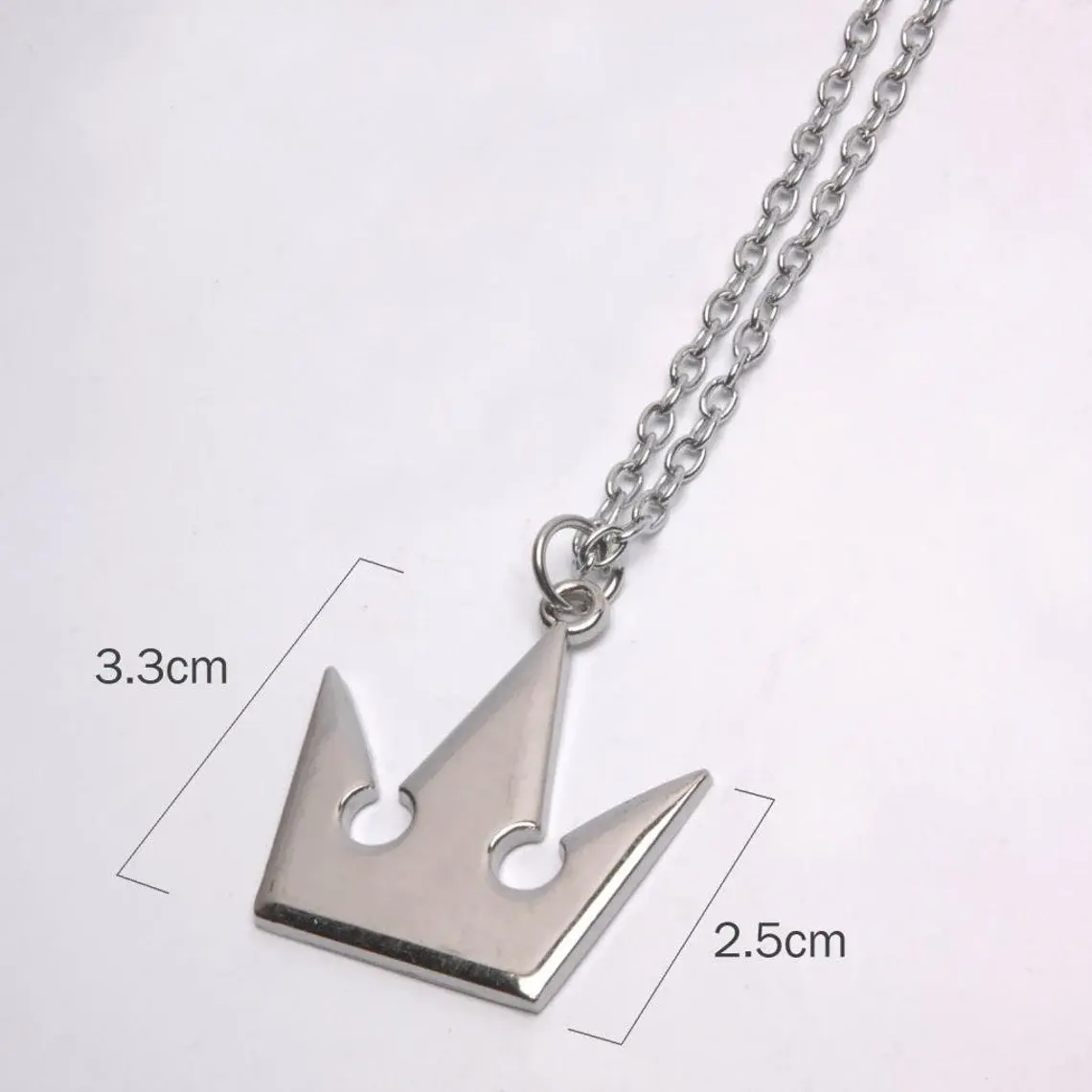 COLLANA KINGDOM HEARTS Ciondolo Corona Metallo Corona Di Sora - Foto 10