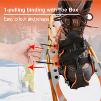 Fournisseur de raquettes à neige XATP avec cadre en aluminium, plateau en HDPE, attache à 1 point, qualité assurée BSCI