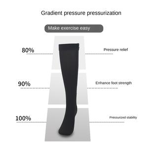 निर्माता कस्टम आउटडोर बुना हुआ गंध पैर डिजाइन जिपर बंद लोचदार लंबे बछड़े के खेल साइकिल संपीड़न मोजे - Product Image 5