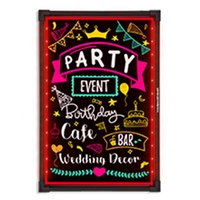 Nouveaux produits innovants : Tableaux d'écriture LED fluorescentes effaçables et à intensité variable, Panneaux d'écriture LED, Boîtes lumineuses LED pour menus.