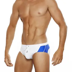 Groothandel 100% Nylon Hot Gay Sexy Mens Thong Badmode Zwemmen Slips In Tropische Print