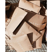 Enveloppe d'expédition en papier kraft biodégradable, sac de courrier en papier, emballage pour colis de vêtements avec impression personnalisée