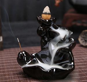 Bruciatore di <span class=keywords><strong>Incenso</strong></span> <span class=keywords><strong>a</strong></span> <span class=keywords><strong>Cascata</strong></span> di Loto Creativo / Incensiere in Ceramica per Coni di <span class=keywords><strong>Incenso</strong></span> <span class=keywords><strong>a</strong></span> Flusso Inverso / Porta <span class=keywords><strong>Incenso</strong></span> <span class=keywords><strong>a</strong></span> Proiettile - Product Image 3